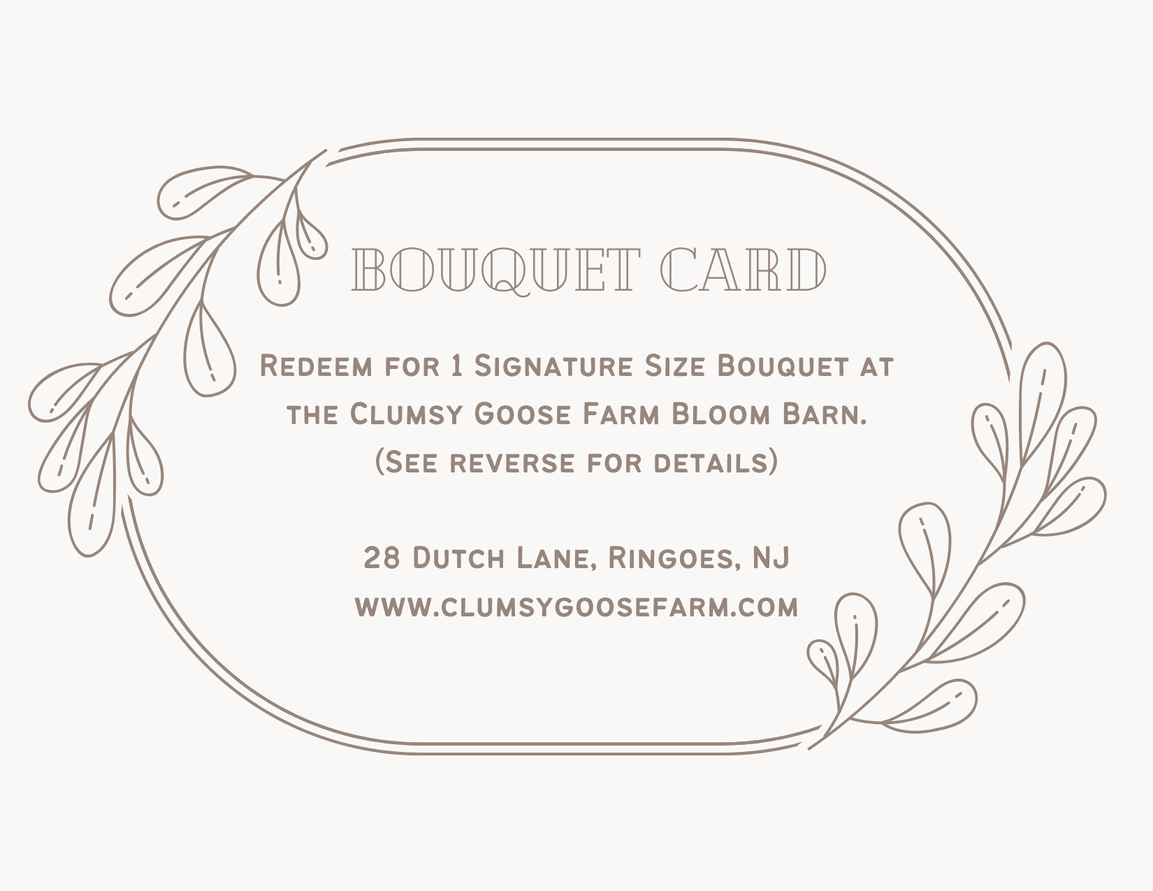 Bouquet Card