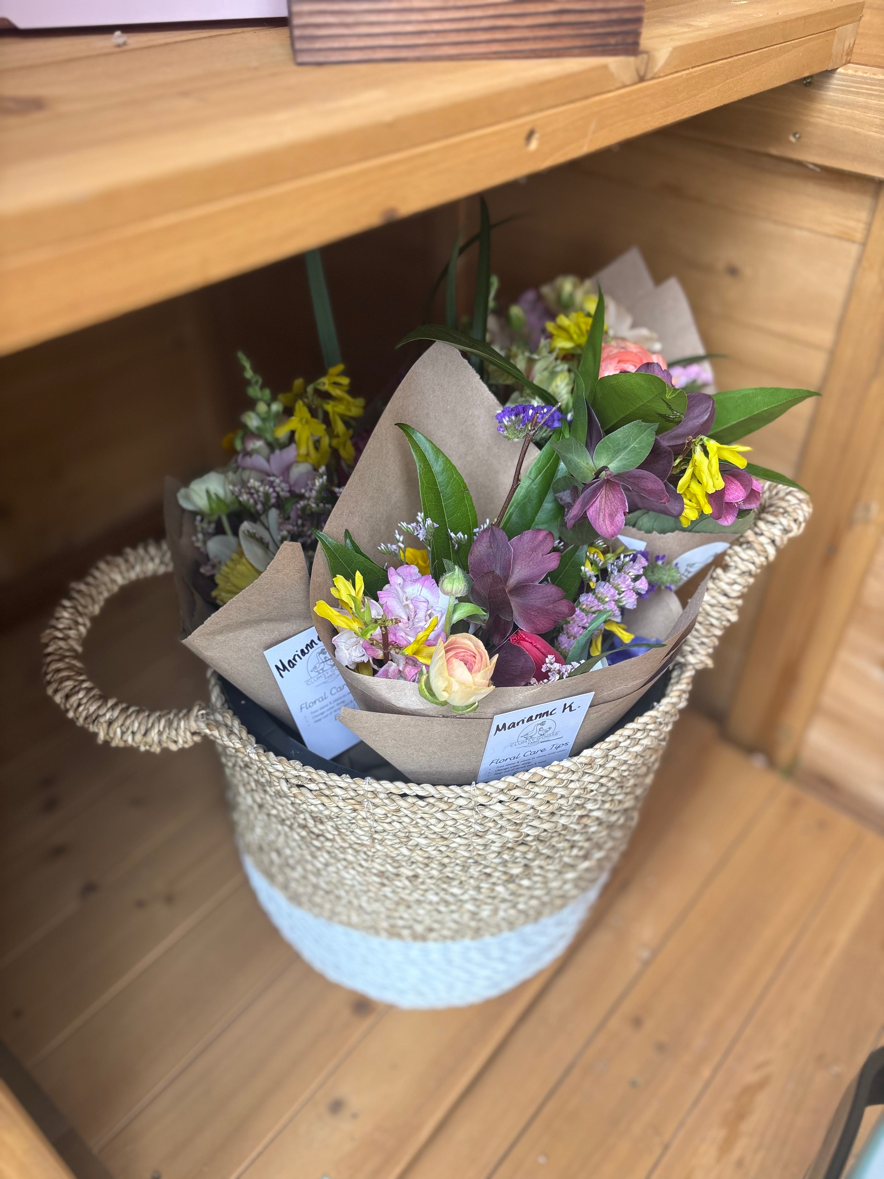 Pre-order Market Bunch or Mason Jar Arrangement
