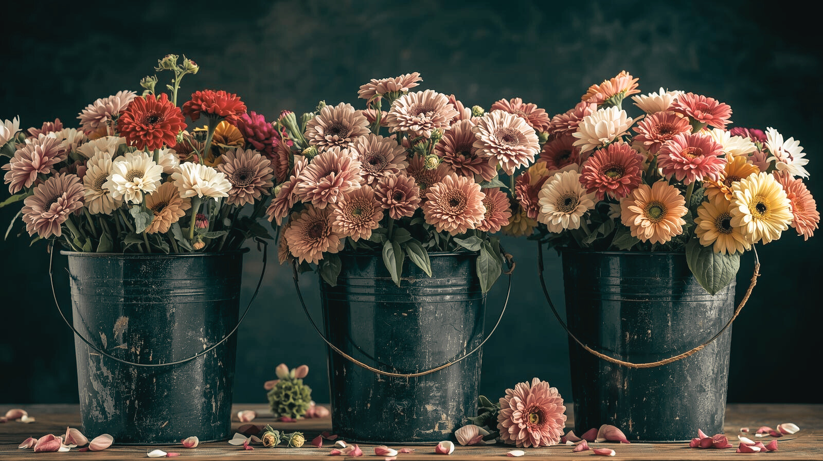Goosey’s Gatherings Floral Bucket