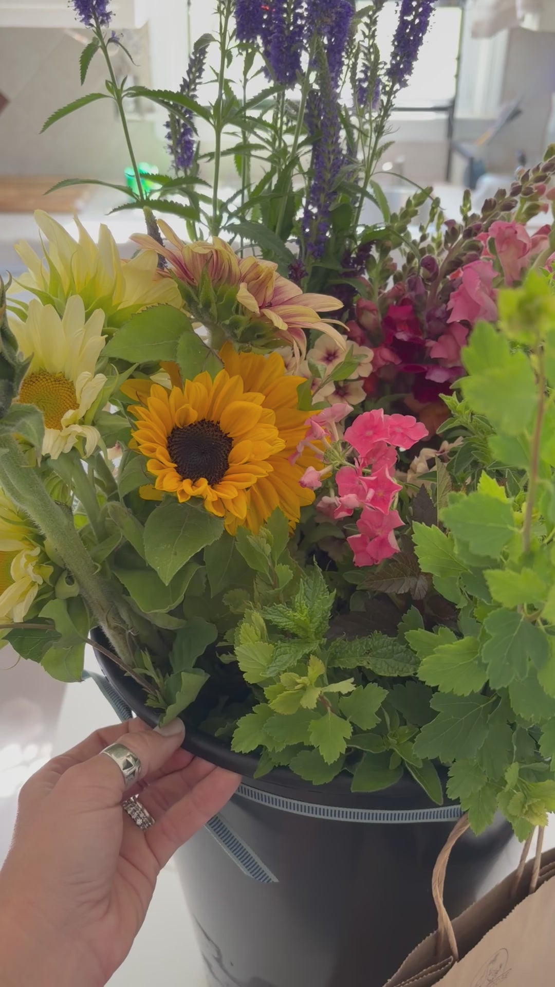 Goosey’s Gatherings Floral Bucket