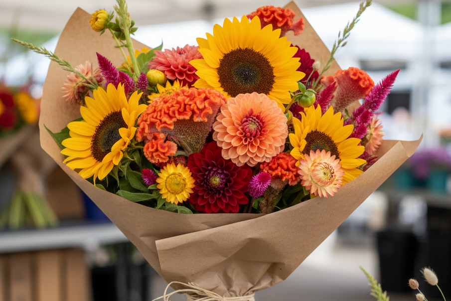 Remove the peace lilies, make it look more rustic. the stems should be longer